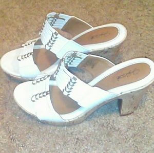 Jadyn Smith cork high heels